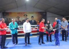 Ketua DPRD Provinsi Lampung Hadiri Pembukaan Kejuaraan Tinju Amatir Polresta Bandar Lampung