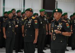 Pimpinan Korem 043/Gatam Di Ganti, Tongkat Komando Diserahterimakan