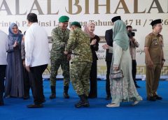 REKATKAN UKHUWAH: Momen Hangat Danrem 043/Gatam Bersama Gubernur Lampung di Halal Bihalal Idul Fitri 1447 H