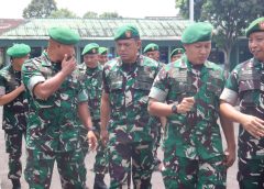 Hadiri Laporan Korps Kenaikan Pangkat di Makorem 043/Gatam, Dandim 0411/KM Berikan Ucapan Selamat kepada Prajurit Terpilih