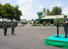 25 Orang Prajurit Naik Pangkat, Danrem 043/Gatam : Pangkat Yang Disandang Harus Diikuti Dengan Peningkatan Kualitas Diri