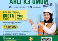 Siap-siap! Kemnaker Buka Lagi Pembinaan K3 Gratis untuk 2.100 Peserta