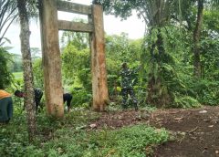Langkah Awal Pembangunan Jembatan Gantung “Perintis Garuda” Kodim 0411/KM Dimulai Dengan Pembersihan