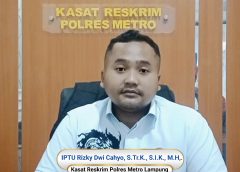 Kasat Reskrim Polres Kota Metro Rizky Geram Aksi Penipuan Atas Nama Dirinya