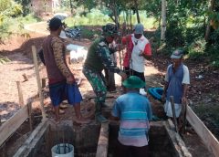 Kodim 0411/KM Genjot Pengerjaan di Dua Titik Strategis Way Raman Trimurjo dan Way Tipo Gunung Sugih