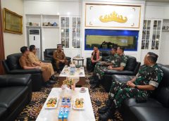 Pererat Sinergitas, Danrem 043/Gatam Silaturahmi ke Kantor Walikota Metro
