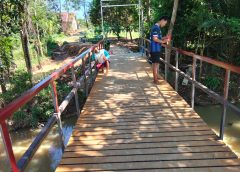 JEMBATAN BETON WAY RAMAN KODIM 0411/KM CAPAI 88 PERSEN