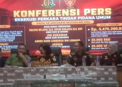 Kejari Metro Musnahkan Barang Bukti dan Setorkan Rampasan Negara Miliaran Rupiah dari Kasus Judi Online dan TPPU