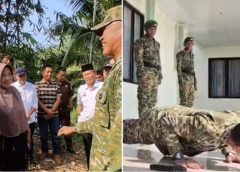 Aksi Push-Up & Pantun Mayjen Kristomei Sianturi