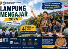 Rekrutmen Lampung Mengajar 2026 Dibuka, 41 Pengajar Muda Akan Ditempatkan di Daerah Pelosok
