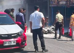 Heroik! Satpam BRI Curup Selamatkan Motor Warga yang Terbakar di Lebong