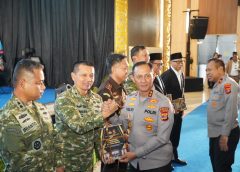 Sinergi TNI–Polri Makin Solid, Danrem 043/Gatam Hadiri Syukuran HUT Bhayangkara ke-80 Polda Lampung