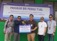 BRI Kanca Teluk Betung Serahkan Bantuan Prasarana Program BRI Peduli kepada Sekolah Qur’an Nusantara Yayasan LAZDAI