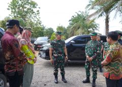 Danrem 043/Gatam Tinjau Lokasi Cetak Sawah Rakyat di Kampung Ringin Sari, Tulang Bawang