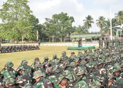 Danrem 043/Gatam Motivasi Kontingen Balakrem dan Yonif 143/TWEJ pada Pembukaan Lomba Binsat Kodam XXI/Radin Inten