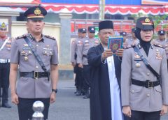 Kapolres Metro Polda Lampung Pimpin Upacara Sertijab Kasat Lantas