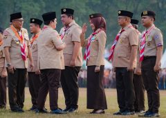 Jihan Nurlela Terima Lencana Karya Bakti dari Kwarnas Gerakan Pramuka