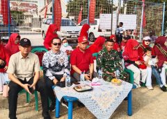 Peringati HAN dan HUT RI ke-81, Koramil 411-05/Pgr Hadiri Jalan Sehat dan Senam Bersama Anak Indonesia Hebat