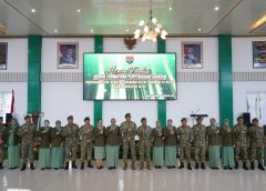 Danrem 043/Gatam Hadiri Sertijab Pejabat Kodam XXI/Radin Inten, Tegaskan Komitmen Sinergitas untuk Lampung