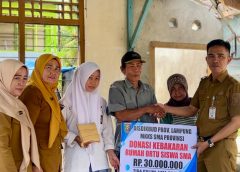 Disdik Melalui MKKS Salurkan Donasi untuk Siswa Korban Kebakaran di Tiga Kabupaten