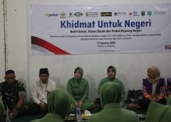 KODIM 0411/KM BERSAMA PERSIT KCK CABANG XXXI SEBAR KEBAIKAN DALAM BAKTI SOSIAL “KHIDMAT UNTUK NEGERI” DT PEDULI METRO