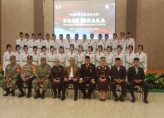 31 Paskibraka Kota Metro Dikukuhkan, Wali Kota Dorong Generasi Muda Berani Kejar Cita-Cita