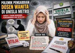Sudah Dua Tahun Mengabdi, Dosen UNISLA Metro Hadapi Polemik Saat Hendak Berhenti