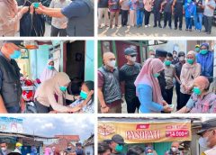 Puskesmas Pasar Ambon Turun Langsung Bagikan Masker dan Cek Kesehatan Warga Terdampak Abu Vulkanik
