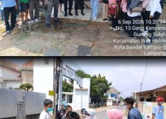 Waspada Dampak Erupsi Anak Gunung Krakatau, Puskesmas Way Halim II Bagikan Masker kepada Masyarakat
