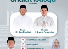 Di Tengah Kekeringan dan Abu Vulkanik, Pemkab Pringsewu Ajak Masyarakat Gelar Shalat Istisqa