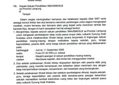 Disdikbud Lampung Imbau Sekolah Gelar Sholat Istisqo
