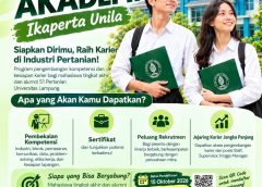 Karir Akademi Ikaperta Unila Siapkan Talenta Muda Pertanian Siap Kerja
