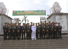 Kasrem 043/Gatam Hadiri Ziarah Nasional HUT ke-81 TNI di TMP Tanjung Karang