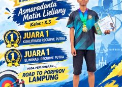 Siswa SMAN 1 Bandar Lampung Asmaradanta Matin Lieliany Juara 1 Panahan, Siap Tatap Porprov Lampung
