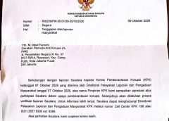 KPK Respon Laporan G-PAK Atas Dugaan Korupsi KADIS PKPCK Lampung
