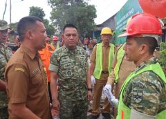 Dandim 0411/LT Bersama Forkopimda Dampingi Danrem 043/Gatam Dalam Rangka Ground Breaking Pembangunan Jembatan Tahap-VIII Korem 043/Gatam