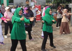Ketua Persit KCK Cabang XXXI Dim 0411 Hadiri Keseruan “Jumat D’jajan Metro Bahagia”